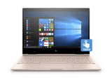HP Spectre x360 13.3" 4K UHD Touch Notebook/Tablet i7-8550U 8GB 256GB SSD Pale Rose Gold (Manufacturer refurbished)